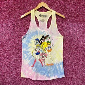 Sailor Moon Sailor Scouts Women's Anime Tie Dye Tank Top L
